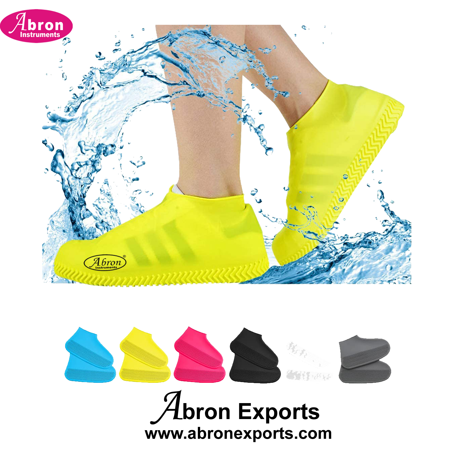 Shoes Silicon Lab water proof shoe cover rubber men women pair Abron AC-2655SW 